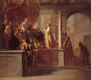 KNUPFER, Nicolaus The Queen of Sheba Before Solomon oil painting